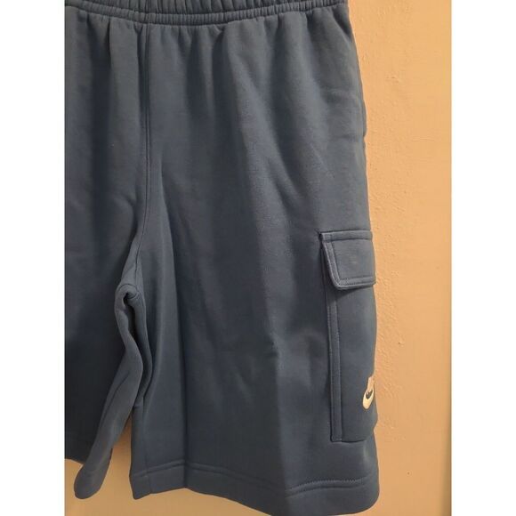 Nike Sportswear Fleece Cargo Shorts Blue Pockets Mens Size Small CZ9956-407 NWT - Picture 5 of 10